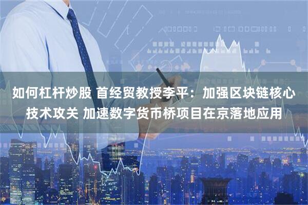 如何杠杆炒股 首经贸教授李平：加强区块链核心技术攻关 加速数字货币桥项目在京落地应用